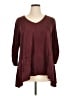 New Directions Burgundy 3/4 Sleeve Top Size XL - photo 1