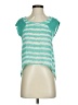 Painted Threads 100% Viscose Teal Short Sleeve Top Size XS - photo 1