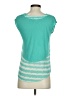 Painted Threads 100% Viscose Teal Short Sleeve Top Size XS - photo 2