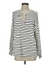 CAbi Stripes Ivory Long Sleeve Henley Size S - photo 1