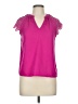 Shein 100% Polyester Pink Short Sleeve Blouse Size 6 - photo 1