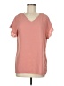Unbranded 100% Polyester Pink Short Sleeve Top Size M - photo 1