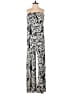 Assorted Brands Animal Print Silver White Jumpsuit Size S - photo 1