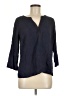 Under Skies 100% Rayon Blue 3/4 Sleeve Blouse Size M - photo 1