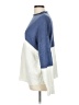 Unbranded 100% Acrylic Color Block Blue Pullover Sweater Size L - photo 5