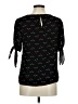Lily White 100% Polyester Black 3/4 Sleeve Blouse Size M - photo 2