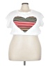 Shein Curve White Short Sleeve Top Size 5X - photo 1
