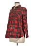Old Navy - Maternity Plaid Red Long Sleeve Button-Down Shirt Size M - photo 1