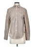 Assorted Brands 100% Cotton Stripes Brown Tan Long Sleeve Button-Down Shirt Size S - photo 1
