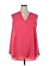 Torrid 100% Polyester Pink Sleeveless Blouse Size 3X Plus (3) - photo 1