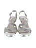 Nina Metallic Silver Gold Sandals Size 7 1/2 - photo 2