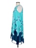 Max Studio 100% Polyester Graphic Blue Cocktail Dress Size XS - photo 5