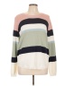 Lety & Me Color Block Ivory Pullover Sweater Size L - photo 1