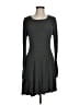 BCBGeneration Solid Gray Casual Dress Size M - photo 1
