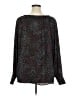 Joan Vass 100% Polyester Animal Print Black Long Sleeve Blouse Size 1X - photo 2