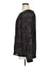 Joan Vass 100% Polyester Animal Print Black Long Sleeve Blouse Size 1X - photo 5