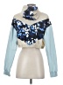 ASOS Color Block Blue Windbreaker Size 4 - photo 2