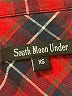 South Moon Under 100% Rayon Plaid Red Long Sleeve Button-Down Shirt Size XS - photo 7