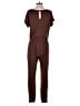 Shein Solid Brown Jumpsuit Size S - photo 2