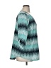 Croft & Barrow 100% Polyester Teal 3/4 Sleeve Blouse Size 1X - photo 4
