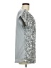 PrettyGuide 100% Polyester Silver Short Sleeve Top Size M - photo 4