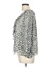 J.Crew 100% Polyester Silver 3/4 Sleeve Blouse Size L - photo 5