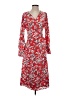 Halogen 100% Polyester Print Red Casual Dress Size S - photo 1
