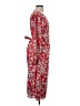 Halogen 100% Polyester Print Red Casual Dress Size S - photo 4