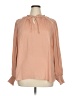 Joie 100% Polyester Pink Long Sleeve Blouse Size 1X - photo 1