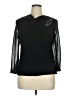 R&M Richards 100% Polyester Black 3/4 Sleeve Top Size 14 - photo 1