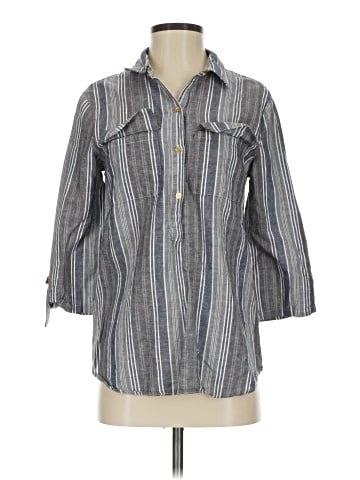 Ellen Tracy 3/4 Sleeve Button-Down Shirt (view 1)