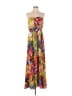 Bellatrix 100% Polyester Tropical Yellow Casual Dress Size XS - photo 1