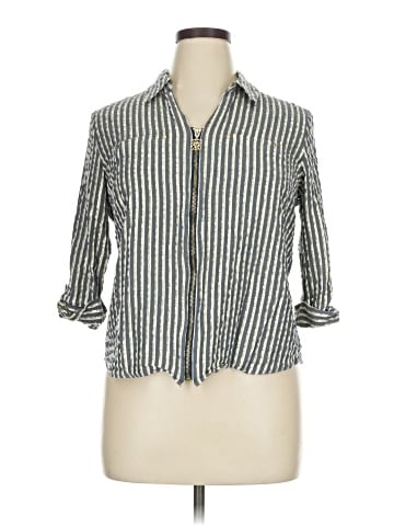 Anne Klein 3/4 Sleeve Button-Down Shirt (view 1)