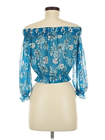 Blue Life 3/4 Sleeve Blouse (view 2)