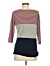 Wishful Park Color Block Gray 3/4 Sleeve Top Size S - photo 2
