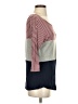Wishful Park Color Block Gray 3/4 Sleeve Top Size S - photo 4