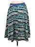 Bobeau Chevron-herringbone Teal Casual Skirt Size S - photo 2