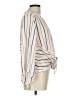 Jealous Tomato Stripes Ivory 3/4 Sleeve Blouse Size L - photo 4