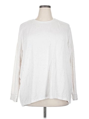 Three Dots Long Sleeve Top (view 1)
