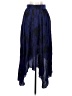 Sourcery 100% Silk Paisley Blue Silk Skirt Size XS - photo 2