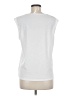 Shein White Sleeveless T-Shirt Size 6 - photo 2