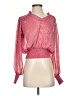 Maison d' Amelie Pink Long Sleeve Blouse Size XS - photo 1