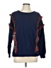 Crown & Ivy Paisley Blue Pullover Sweater Size L - photo 1