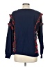 Crown & Ivy Paisley Blue Pullover Sweater Size L - photo 2