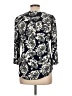 Fun2Fun 100% Rayon Black 3/4 Sleeve Blouse Size L (petite) - photo 2