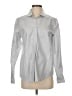 Kal Rieman 100% Cotton Silver Gray Long Sleeve Button-Down Shirt Size 2 - photo 1