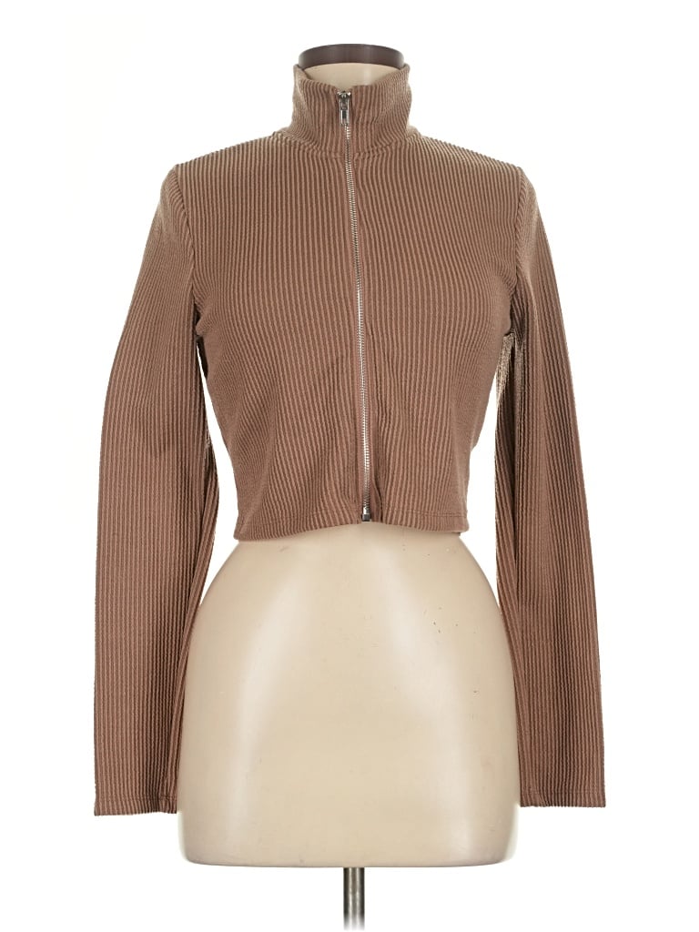 Pre-owned Iris Long Sleeve Turtleneck In Brown