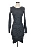 Leith Solid Gray Casual Dress Size XS - photo 1