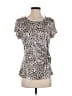 S. Levine Silver Short Sleeve Top Size M - photo 1