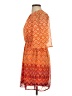 A. Byer 100% Polyester Chevron-herringbone Orange Cocktail Dress Size S - photo 5